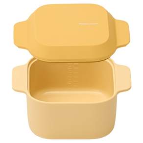 마르쿠진 촉촉 스팀팝 실리콘 전자레인지 멀티 찜기 750ml 계란찜 이유식 간편식, 1개, 코튼옐로우