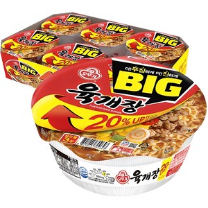 오뚜기 육개장 컵 104g, 6개