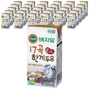 베지밀 17곡 한끼두유, 190ml, 48개