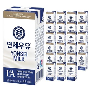 연세대학교 연세우유, 190ml, 24개