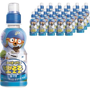 팔도 뽀로로 어린이음료 밀크맛, 235ml, 24개