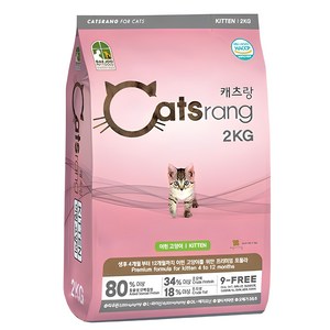 캐츠랑 키튼 어린 고양이 건식사료, 닭+참치, 2kg, 1개