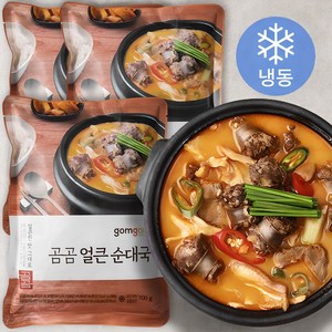 곰곰 얼큰 순대국 (냉동), 700g, 3개