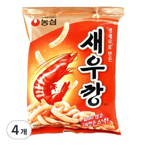 농심 새우깡, 90g, 4개