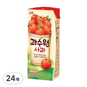 남양과수원 사과주스, 190ml, 24개