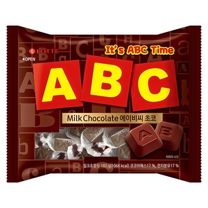 롯데웰푸드 ABC 초콜릿, 187g, 1개