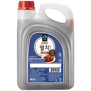 청정원 남해안 멸치액젓 골드, 3kg, 1개