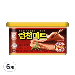 한성기업 런천미트, 200g, 6개