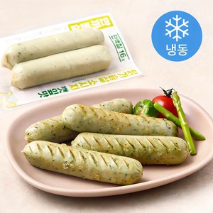 한끼통살 닭가슴살 더블 소시지 깻잎맛 (냉동), 100g, 10개