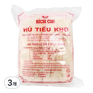 비치치 후티오코 쌀국수면 2mm, 500g, 3개