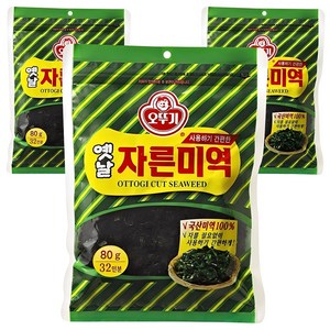 오뚜기옛날 자른미역, 80g, 3개