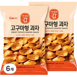 청우 고구마형과자, 120g, 6개