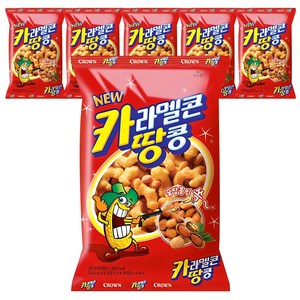 크라운 카라멜콘 땅콩, 72g, 6개