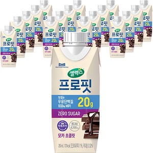 셀렉스 프로핏 우유단백질 드링크믹스 RTD 모카 초콜릿, 250ml, 18개