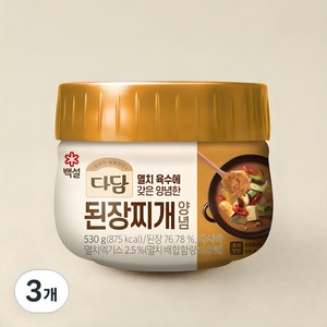 다담 된장찌개 양념, 530g, 3개