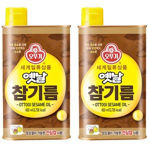 오뚜기옛날 참기름, 450ml, 2개