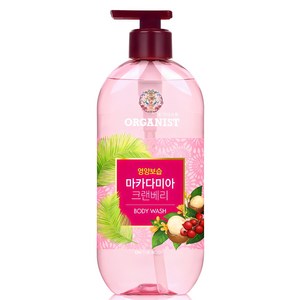 오가니스트 마카다미아 크렌베리 바디워시, 480ml, 1개