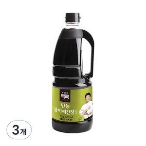 더본코리아 빽쿡 만능 장아찌 간장소스, 1.5L, 3개