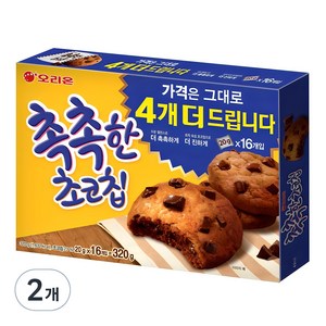 오리온 촉촉한 초코칩, 320g, 2개