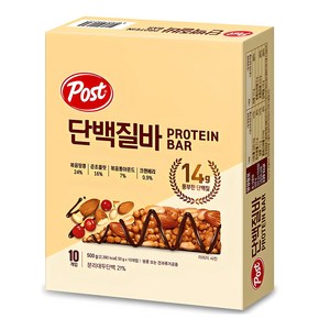 포스트 단백질바, 50g, 10개