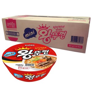 왕뚜껑 미니 컵라면 80g, 16개