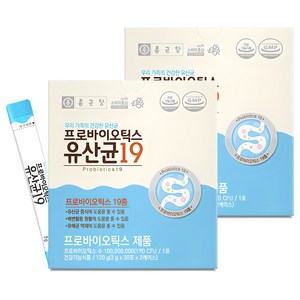 종근당 프로바이오틱스 유산균19, 30회분, 60g, 4개