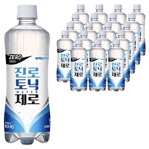 진로토닉워터 제로, 600ml, 20개