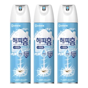 해피홈 에어로솔 수성 모기퇴치제 스카이향, 500ml, 3개