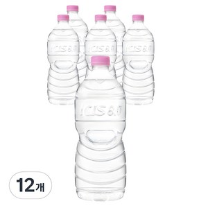 아이시스 8.0 ECO 생수 무라벨, 1L, 12개