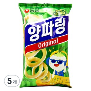 농심 양파링, 80g, 5개