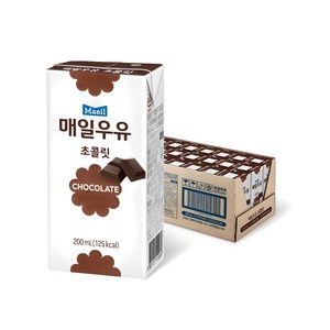 매일우유 초콜릿, 200ml, 24개