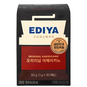 이디야 오리지널 아메리카노, 1g, 30개입, 1개