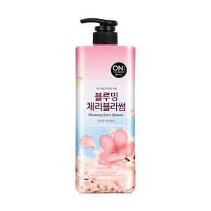 온더바디 플라워 약산성 퍼퓸 바디워시 블루밍 체리블라썸 향, 900g, 1개