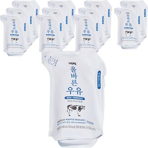 비락 올바른 우유, 180ml, 12개