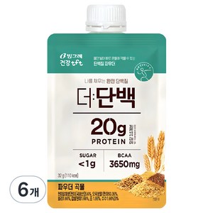 더단백 파우더 곡물 다이어트 쉐이크, 32g, 6개