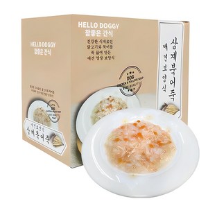 참좋은간식 삼계죽 강아지 간식 80g, 혼합맛(삼계/북어), 10개