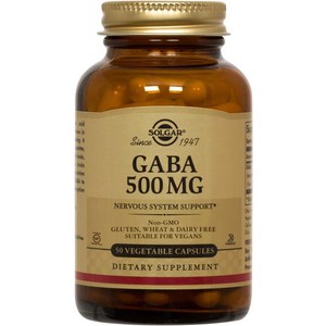 솔가 가바 500mg 베지터블 캡슐 글루텐 프리 비건, 1개, 50정
