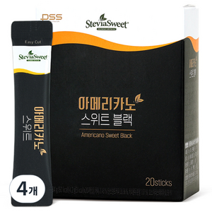 펄세스 아메리카노 스위트 블랙, 4.2g, 20개입, 4박스