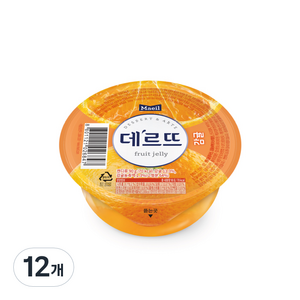 데르뜨 매일유업 젤리 감귤, 90g, 12개