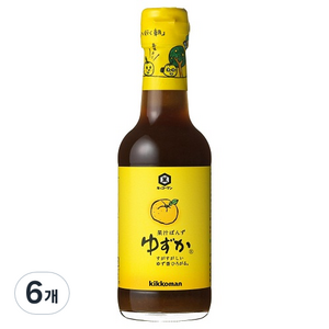 기꼬만 폰즈 유즈카, 250ml, 6개