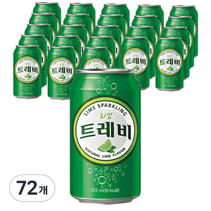 트레비 탄산수 라임, 72개, 355ml