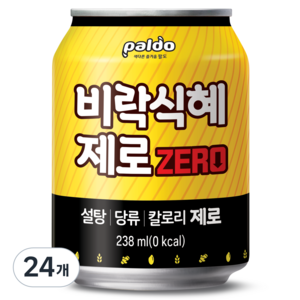 팔도 비락식혜 제로, 238ml, 24개