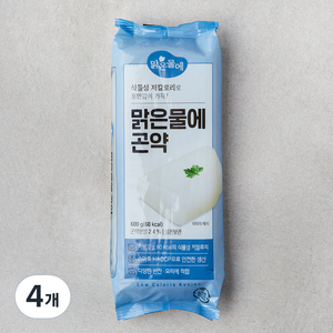 맑은물에 곤약, 600g, 4개