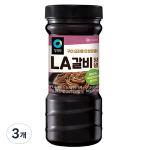 청정원 LA갈비양념, 840g, 3개