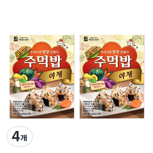 맛있는풍경 주먹밥 야채, 24g, 4개