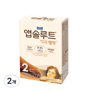 앱솔루트 프리미엄 명작 스틱분유 2단계, 280g, 2개