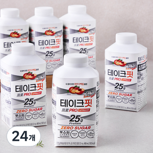 남양유업 테이크핏 프로 납작복숭아맛, 450ml, 24개