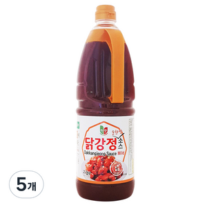 첫맛 닭강정 순한맛 소스, 2.1kg, 5개