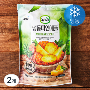 뉴뜨레 파인애플 (냉동), 1kg, 2개