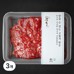 전통참한우 1등급 다짐육 (냉장), 250g, 3개